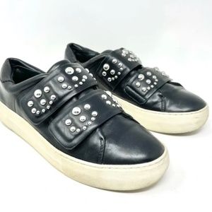 Ronsports Leather Slip On Sneakers